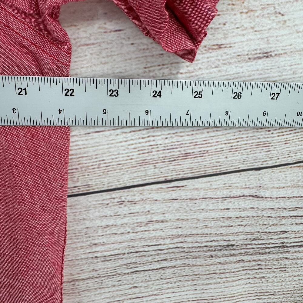 5.11 Tactical Ares Short Sleeve Shirt Mens Medium Pink Red Snap Down - Picture 9 of 10
